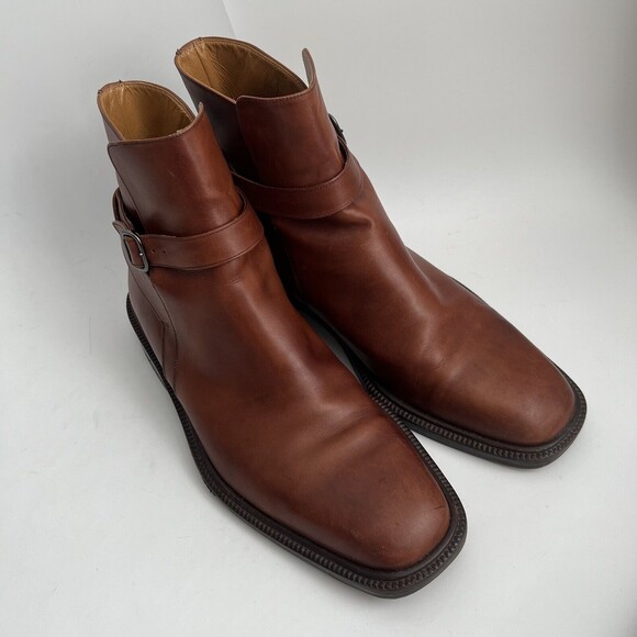 Magnanni Bootie Harness Boots Brown Men 8 main image 5